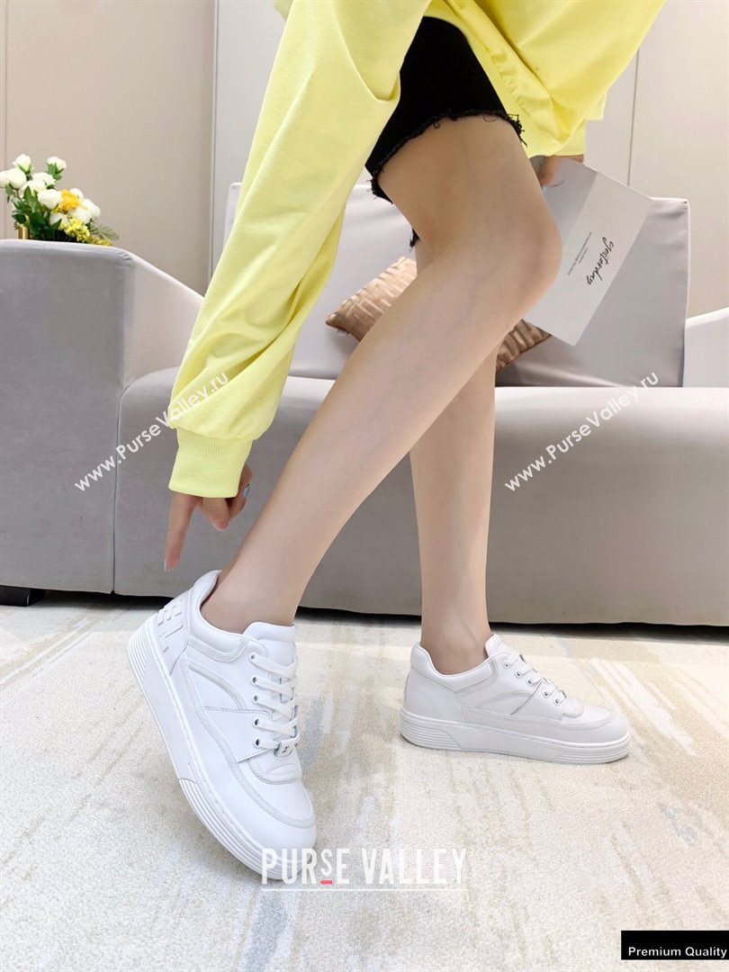 Chanel Back Logo Sneakers White 2021 (modeng-21012609)