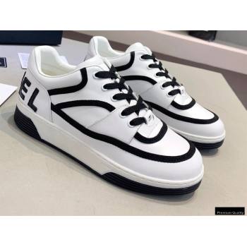 Chanel Back Logo Sneakers White/Black 2021 (modeng-21012610)