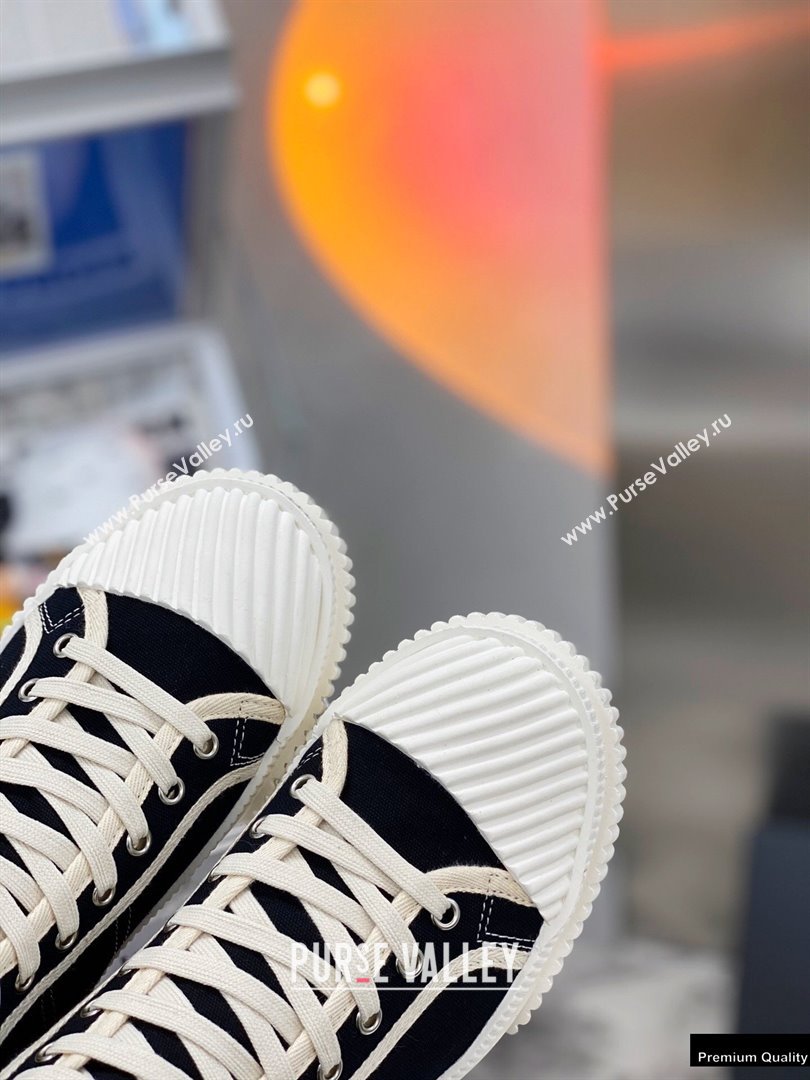 Chanel Vintage Canvas High-top Sneakers Black 2021 (modeng-21012601)
