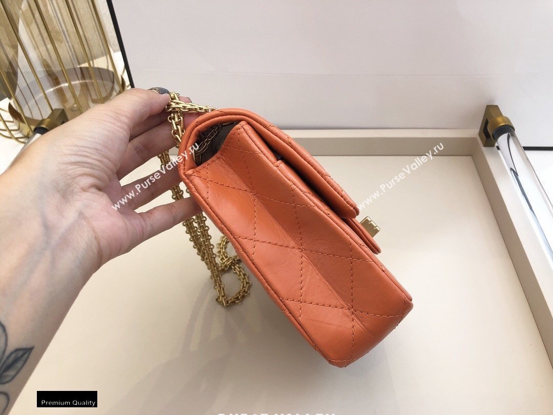 Chanel Calfskin 2.55 Reissue Phone Bag AS1326 Orange 2021 (smjd-21012719)