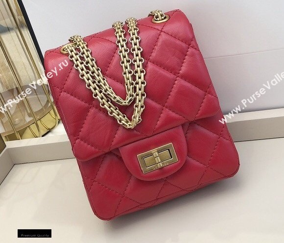 Chanel Calfskin 2.55 Reissue Phone Bag AS1326 Red 2021 (smjd-21012718)