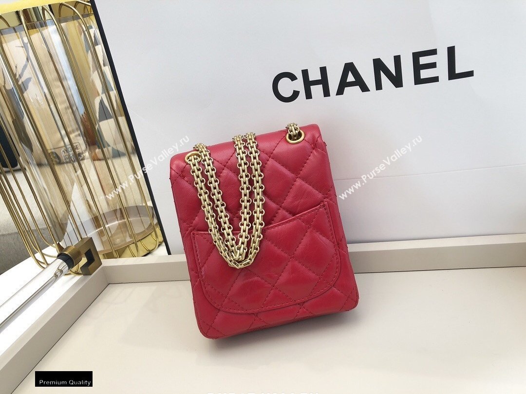 Chanel Calfskin 2.55 Reissue Phone Bag AS1326 Red 2021 (smjd-21012718)