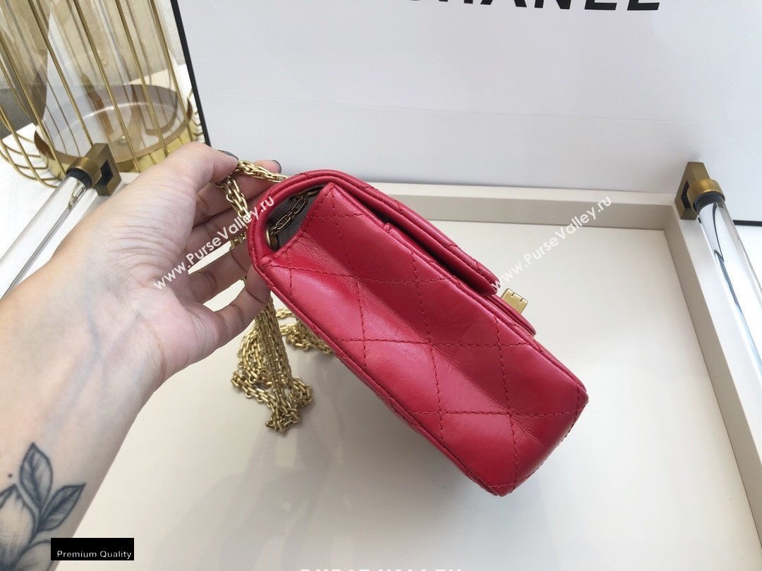 Chanel Calfskin 2.55 Reissue Phone Bag AS1326 Red 2021 (smjd-21012718)