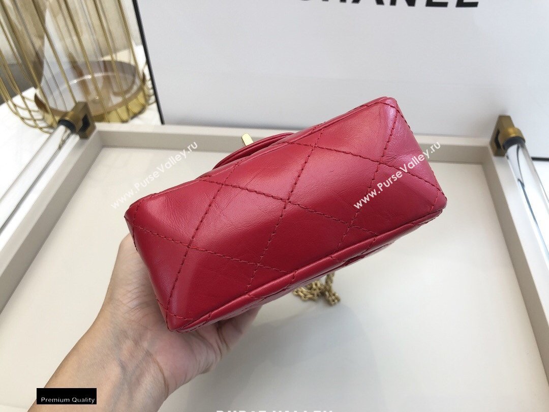 Chanel Calfskin 2.55 Reissue Phone Bag AS1326 Red 2021 (smjd-21012718)