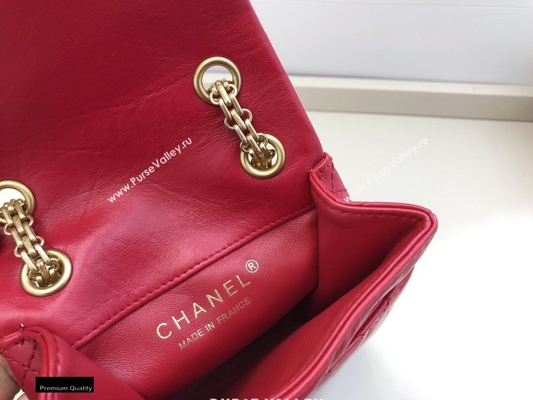 Chanel Calfskin 2.55 Reissue Phone Bag AS1326 Red 2021 (smjd-21012718)