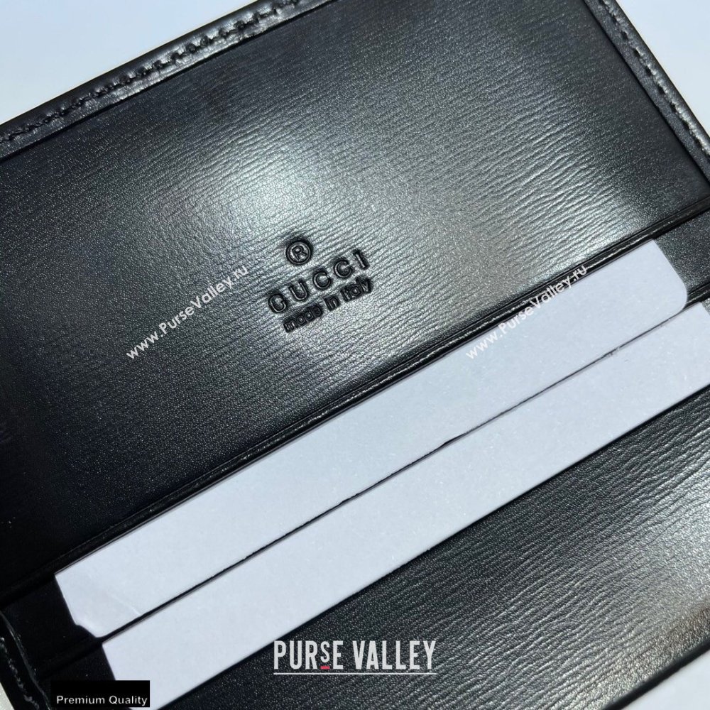 Gucci Jackie 1961 Card Case Wallet 645536 Leather Black 2021 (dlh-21012909)