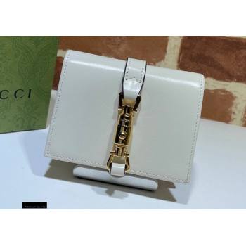 Gucci Jackie 1961 Card Case Wallet 645536 Leather White 2021 (dlh-21012910)