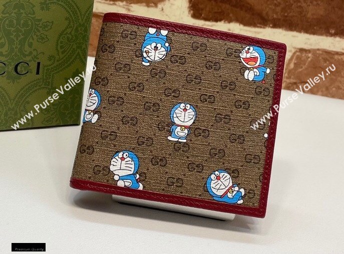 Doraemon x Gucci Bi-fold Wallet 647802 2021 (dlh-21012924)