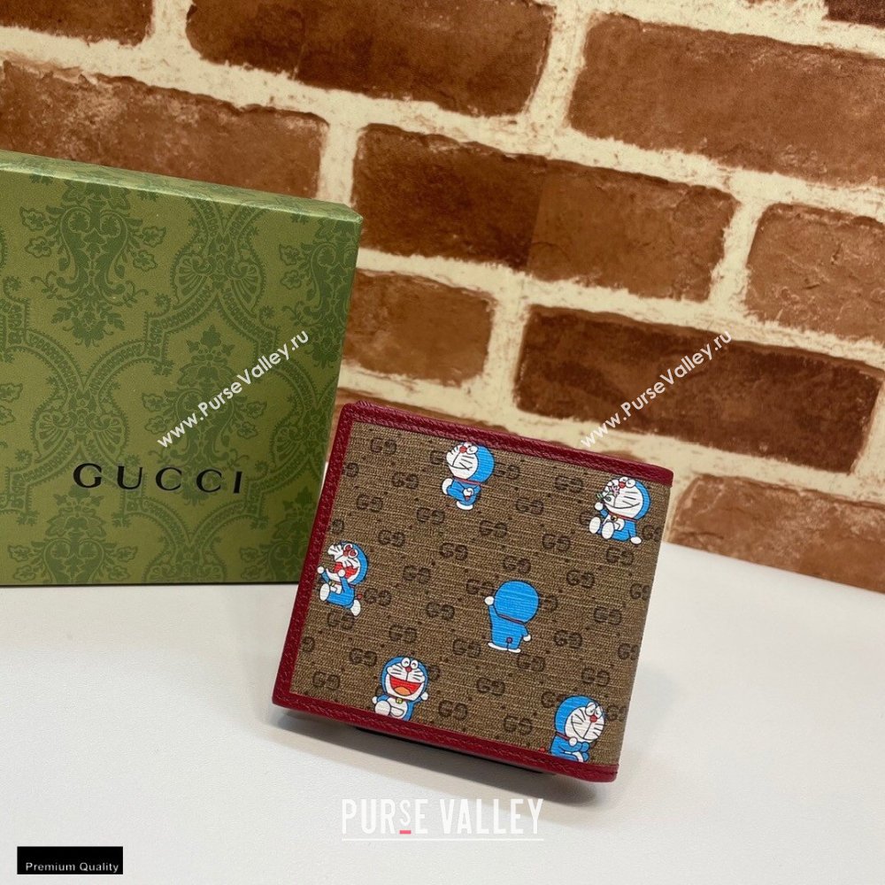 Doraemon x Gucci Bi-fold Wallet 647802 2021 (dlh-21012924)