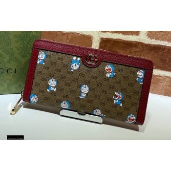 Doraemon x Gucci Zip Around Wallet 647787 2021 (dlh-21012922)