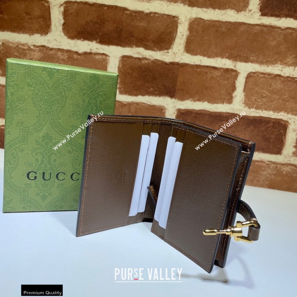 Gucci Jackie 1961 Card Case Wallet 645536 GG Supreme Canvas 2021 (dlh-21012911)