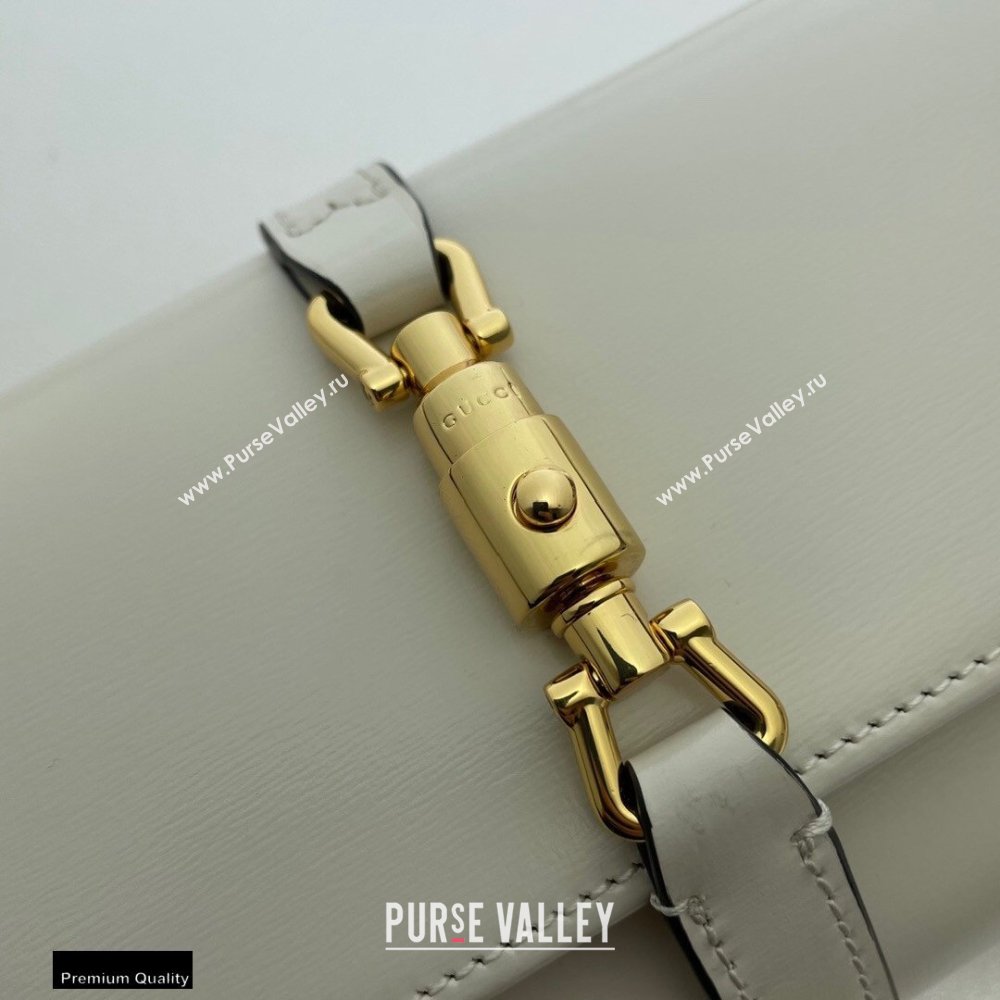 Gucci Jackie 1961 Chain Wallet Bag 652681 Leather White 2021 (dlh-21012907)