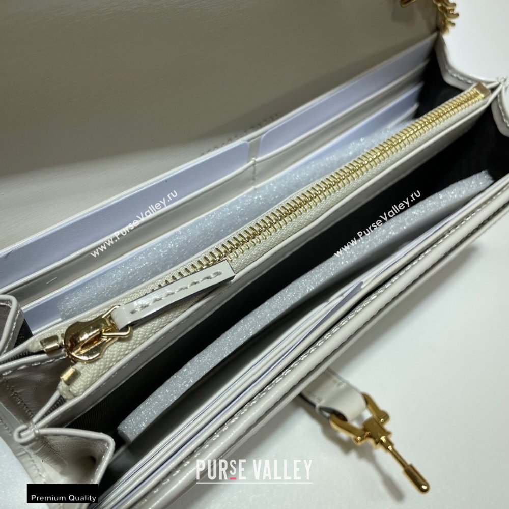 Gucci Jackie 1961 Chain Wallet Bag 652681 Leather White 2021 (dlh-21012907)