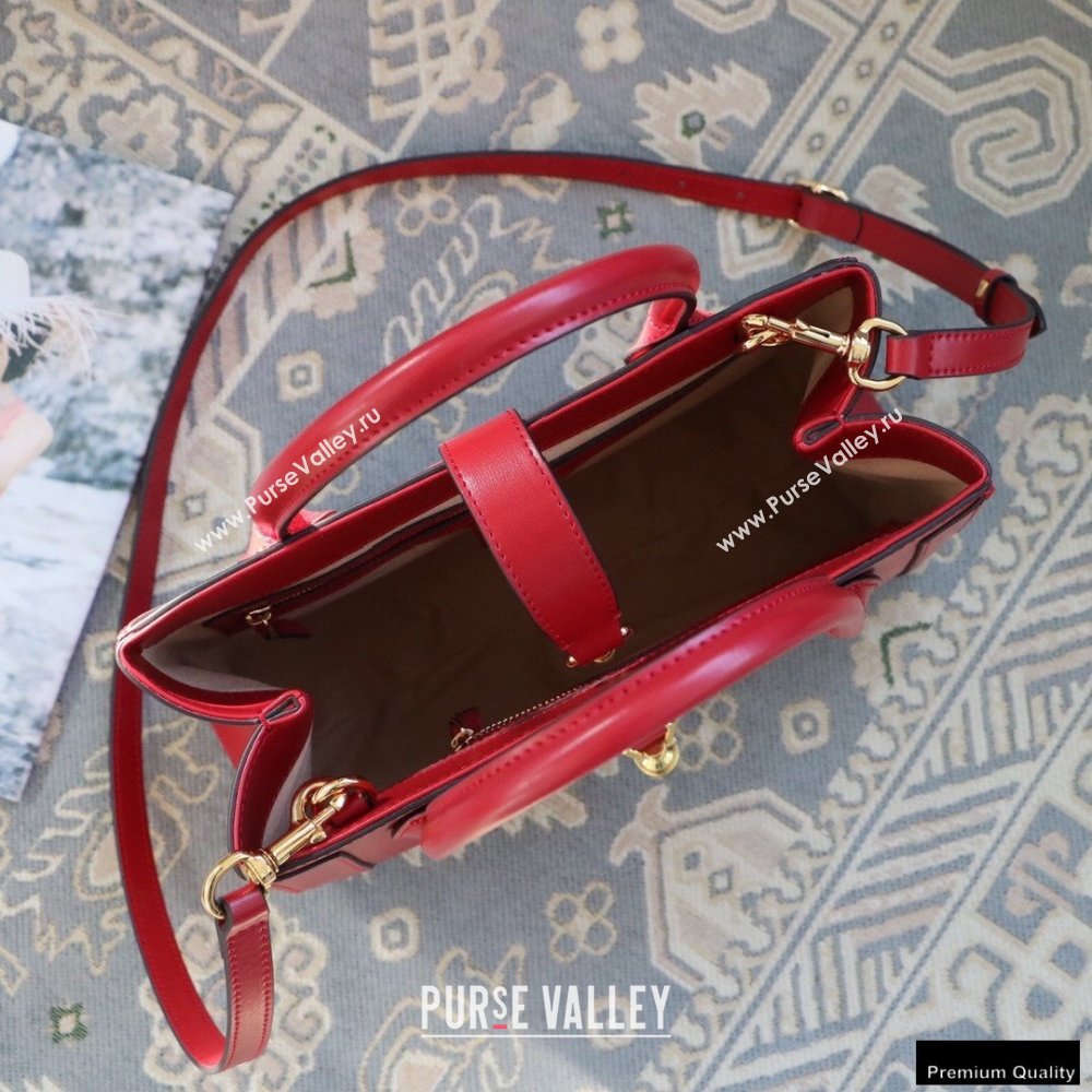 Gucci Jackie 1961 Medium Tote Bag 649016 Leather Red 2021 (dlh-21012902)