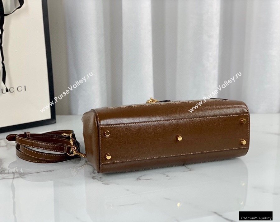 Gucci Jackie 1961 Medium Tote Bag 649016 GG Supreme Canvas 2021 (dlh-21012905)