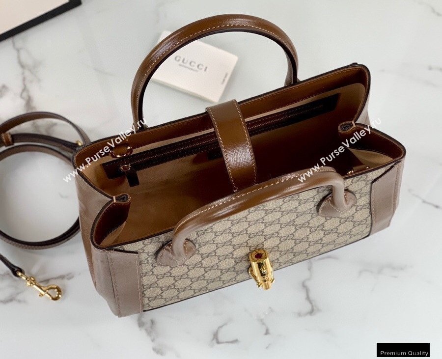 Gucci Jackie 1961 Medium Tote Bag 649016 GG Supreme Canvas 2021 (dlh-21012905)