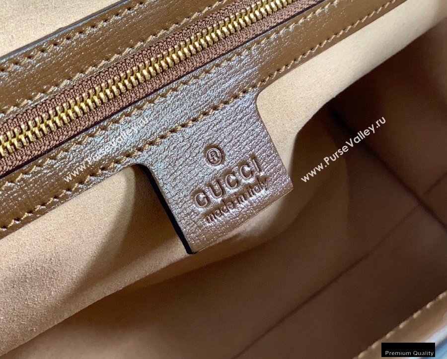 Gucci Jackie 1961 Medium Tote Bag 649016 GG Supreme Canvas 2021 (dlh-21012905)