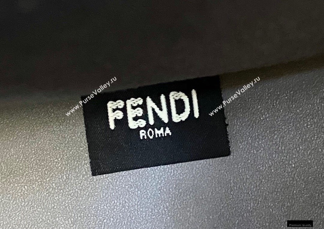 Fendi Leather Sunshine Large Shopper Tote Bag Gray 2021 (chaoliu-21013002)