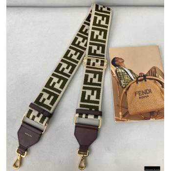 Fendi Ribbon Long Shoulder Strap You Coffee/Beige 2021 (chaoliu-21020121)