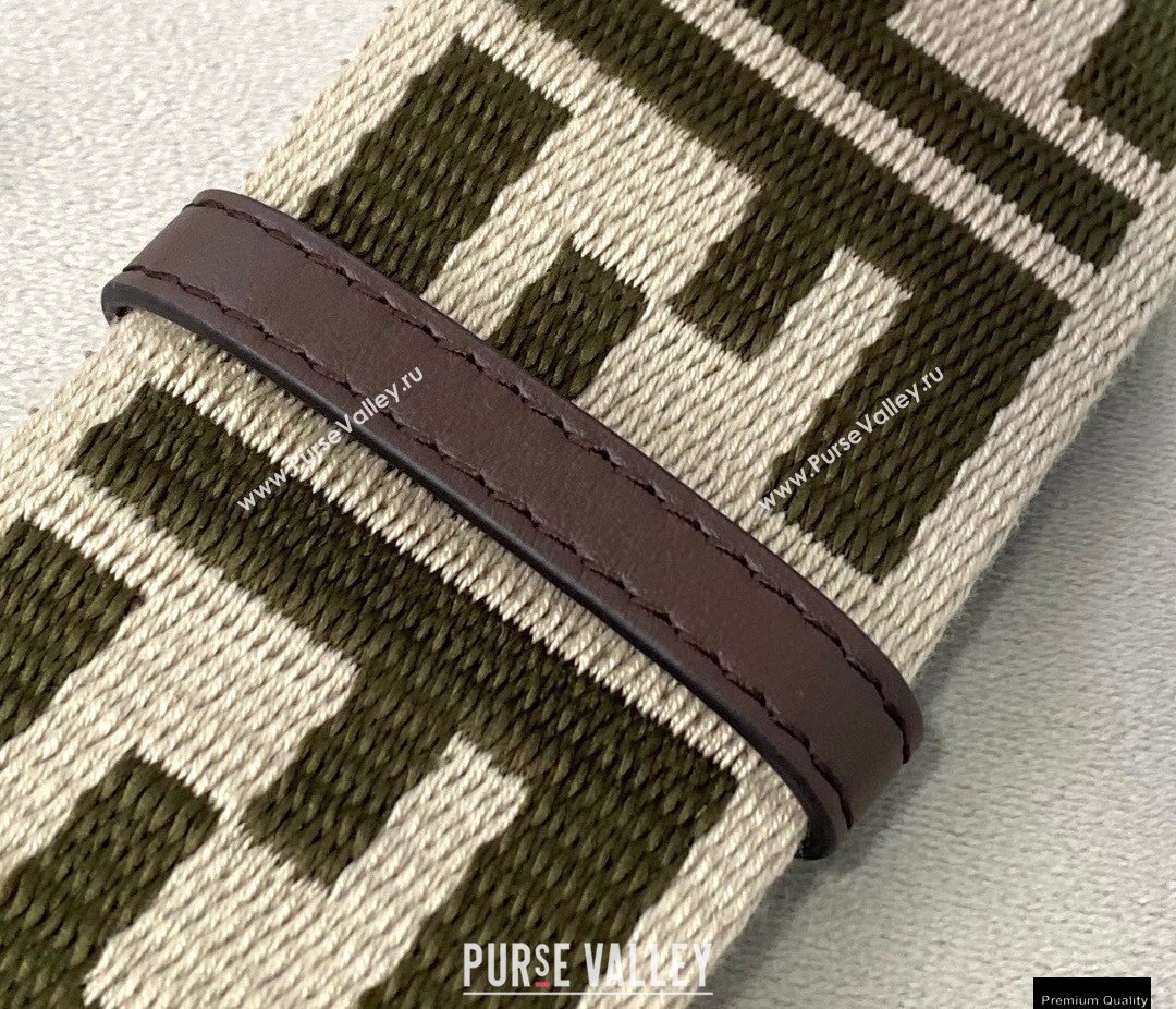 Fendi Ribbon Long Shoulder Strap You Coffee/Beige 2021 (chaoliu-21020121)