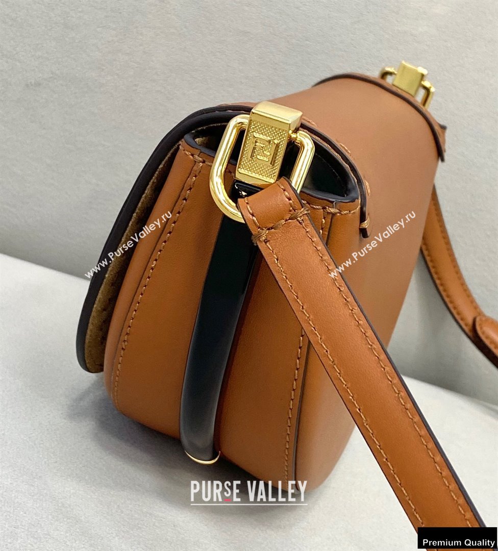 Fendi Leather Moonlight Shoulder Bag Brown 2021 (chaoliu-21013013)