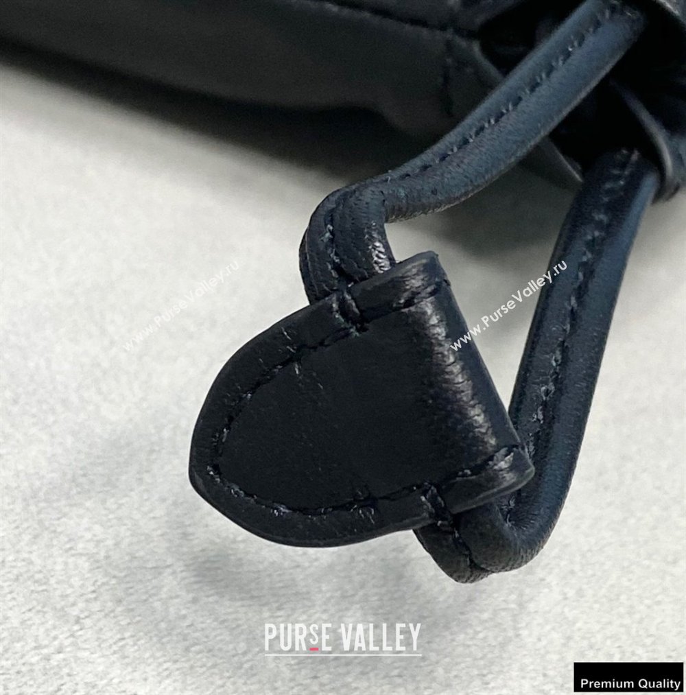 Fendi Leather Phone Pouch Bag with Detachable Necklace Black 2021 (chaoliu-21013016)