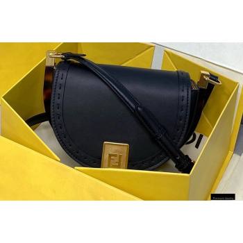 Fendi Leather Moonlight Shoulder Bag Black 2021 (chaoliu-21013012)