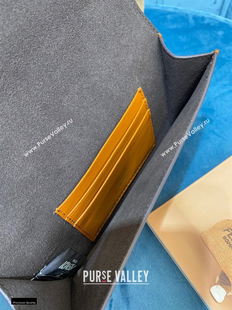 Fendi Flat Baguette Mini Bag Brown with Detachable Shoulder Strap 2021 (chaoliu-21020111)