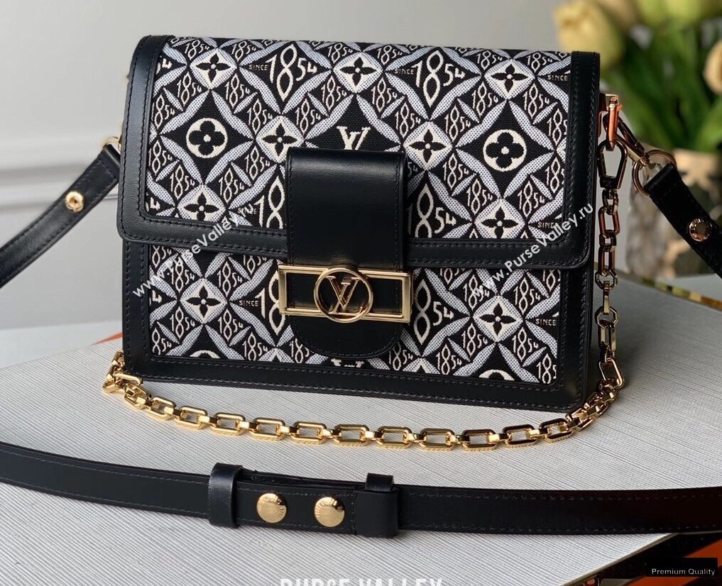 Louis Vuitton Since 1854 Dauphine MM Bag M57211 Black 2021 (kiki-21020205)