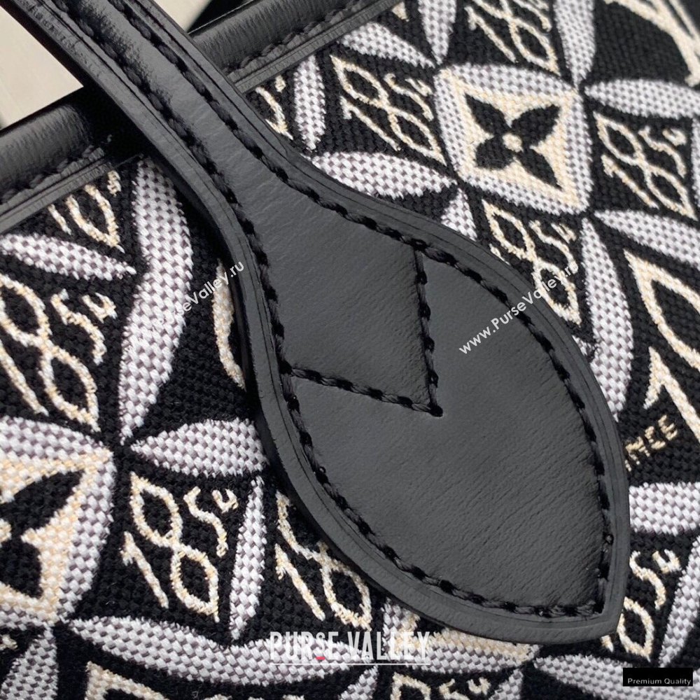 Louis Vuitton Since 1854 Neverfull MM Tote Bag M57230 Black 2021 (kiki-21020211)