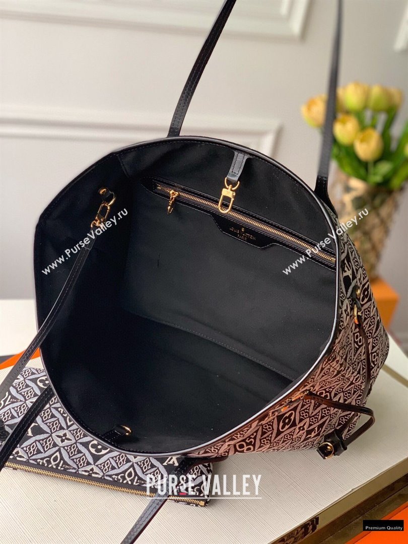 Louis Vuitton Since 1854 Neverfull MM Tote Bag M57230 Black 2021 (kiki-21020211)