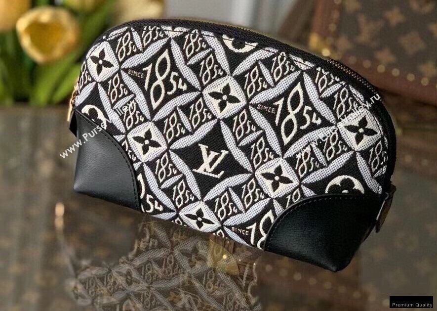 Louis Vuitton Since 1854 Pochette Cosmetique Bag M80076 Black 2021 (kiki-21020217)