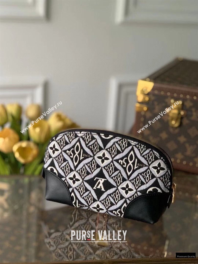 Louis Vuitton Since 1854 Pochette Cosmetique Bag M80076 Black 2021 (kiki-21020217)