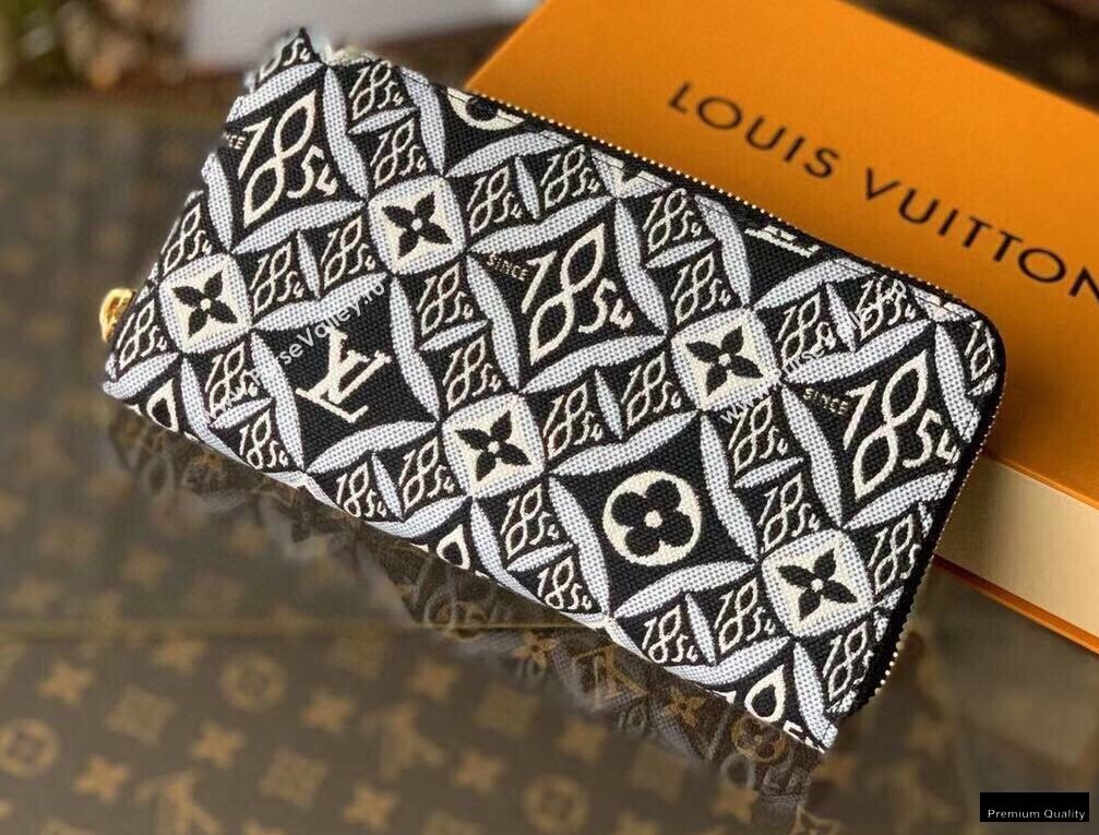 Louis Vuitton Since 1854 Zippy Wallet M69994 Black 2021 (kiki-21020213)