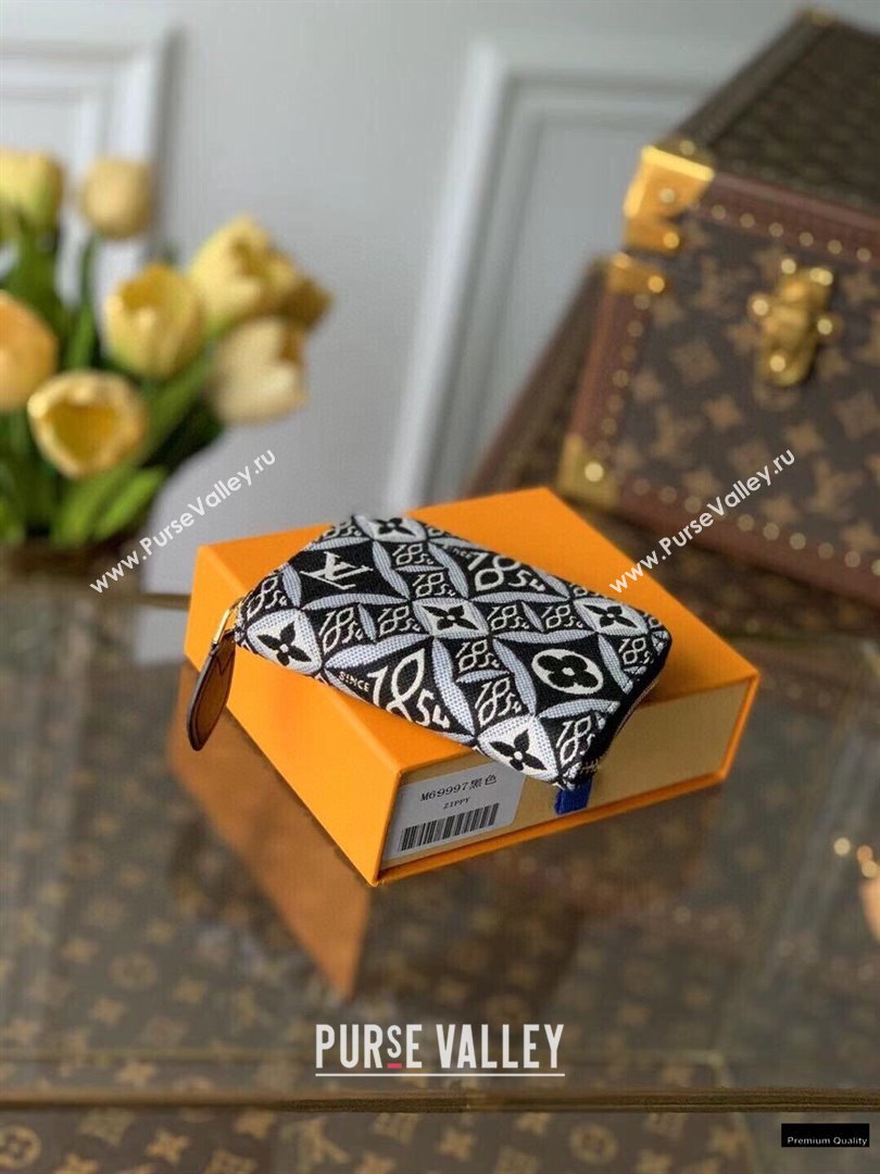 Louis Vuitton Since 1854 Zippy Coin Purse M69997 Black 2021 (kiki-21020215)