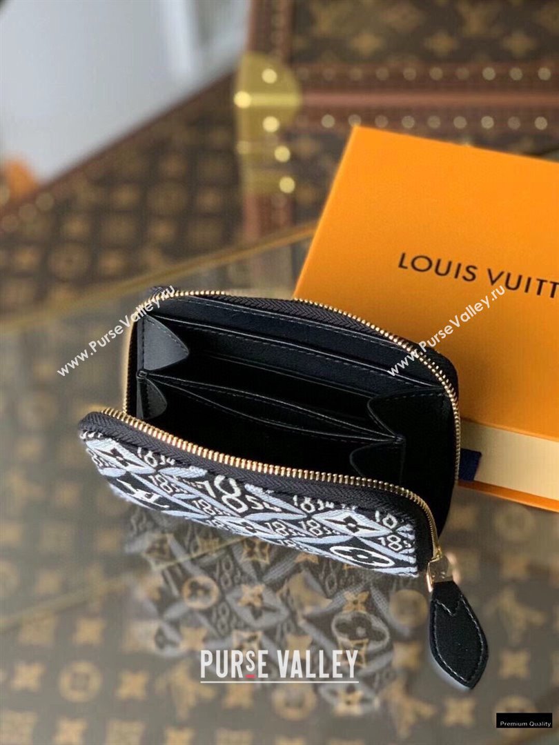 Louis Vuitton Since 1854 Zippy Coin Purse M69997 Black 2021 (kiki-21020215)
