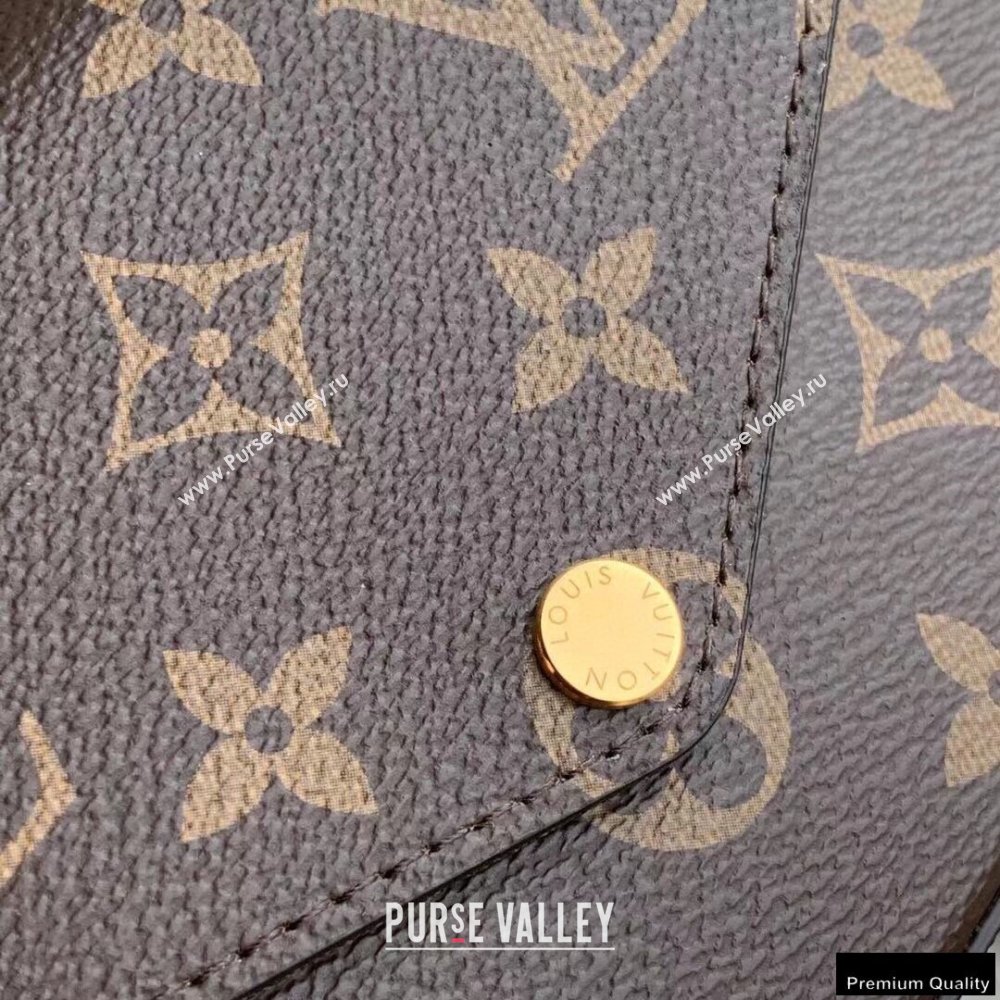 Louis Vuitton Monogram Canvas Félicie Strap & Go Bag M80091 Khaki Green 2021 (kiki-21020231)