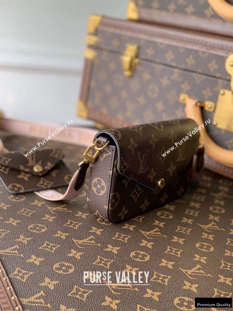 Louis Vuitton Monogram Canvas Félicie Strap & Go Bag M80091 Pink 2021 (kiki-21020230)