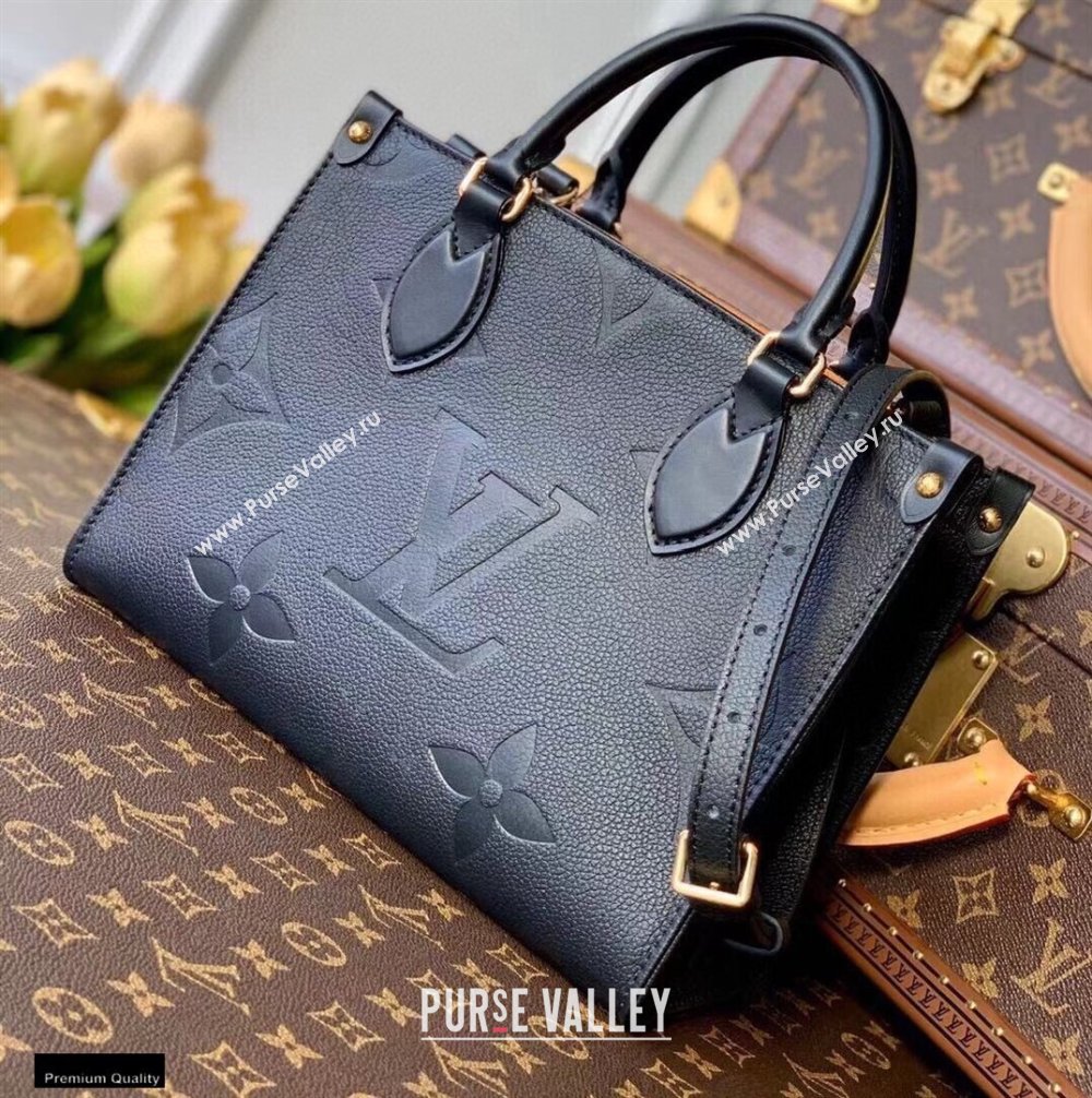 Louis Vuitton Onthego PM Bag Grained Leather Black 2021 (kiki-21020117)