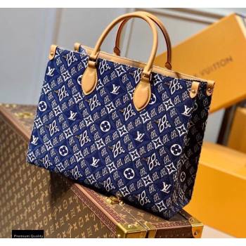 Louis Vuitton Since 1854 OnTheGo MM Tote Bag M57396 Blue 2021 (kiki-21020220)