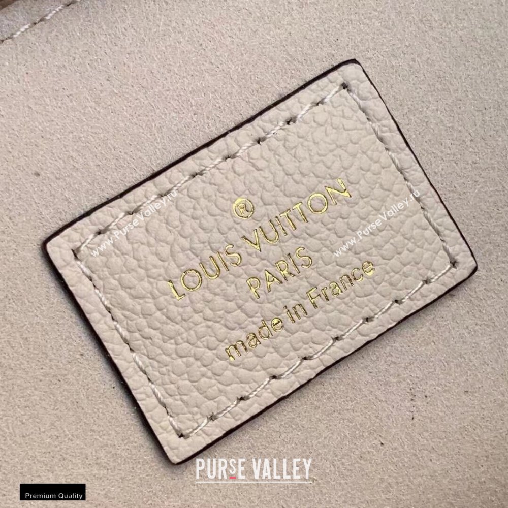 Louis Vuitton Monogram Empreinte Leather Pochette Métis Bag M45596 Cream/Bois de Rose Pink 2021 (kiki-21020121)