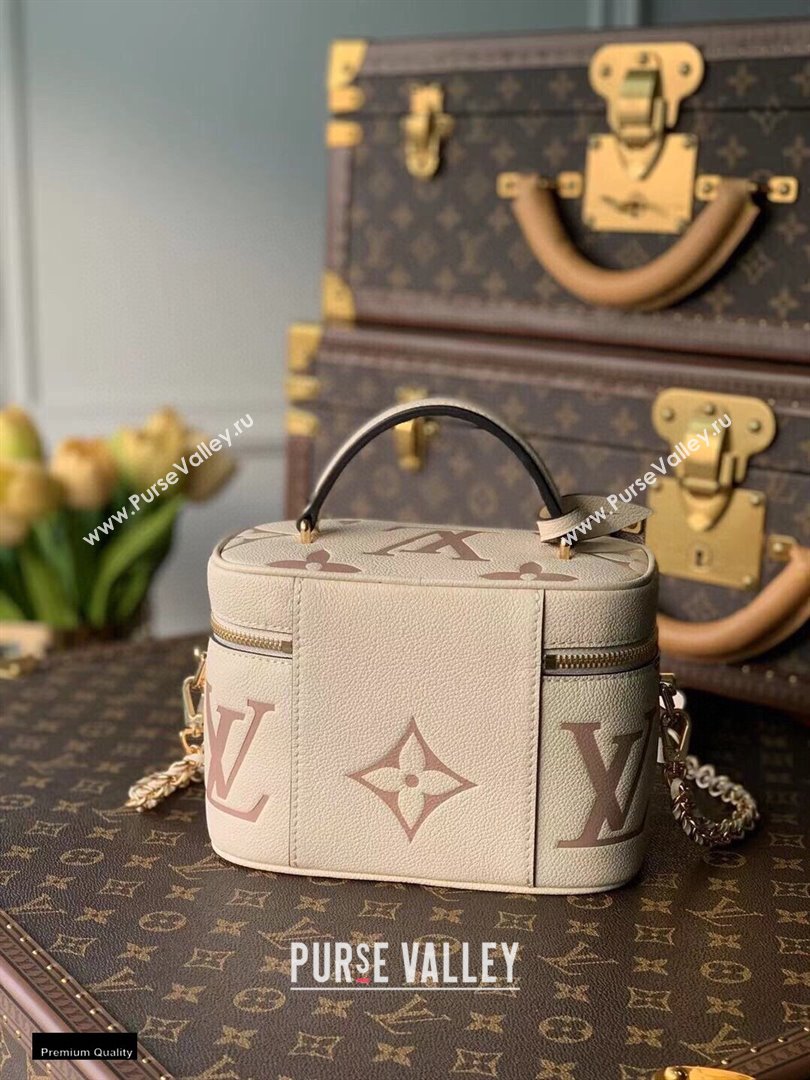Louis Vuitton Monogram Nice Vanity PM Bag M45599 Cream/Bois de Rose Pink 2021 (kiki-21020125)