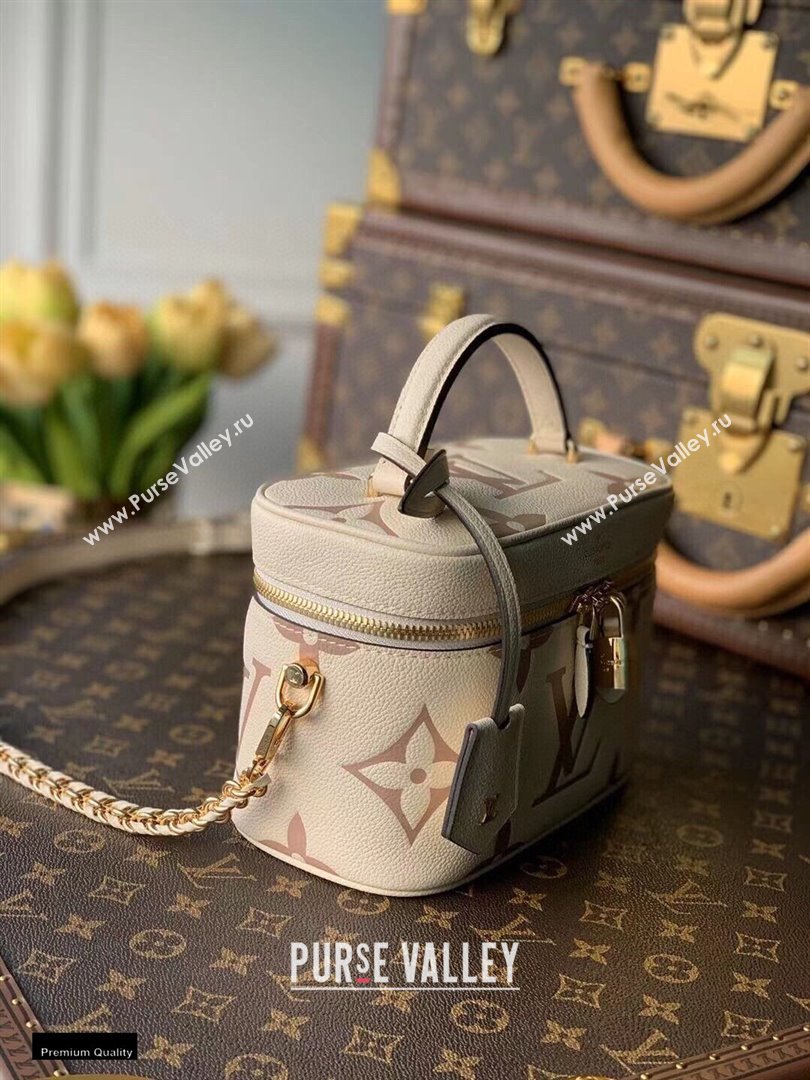 Louis Vuitton Monogram Nice Vanity PM Bag M45599 Cream/Bois de Rose Pink 2021 (kiki-21020125)