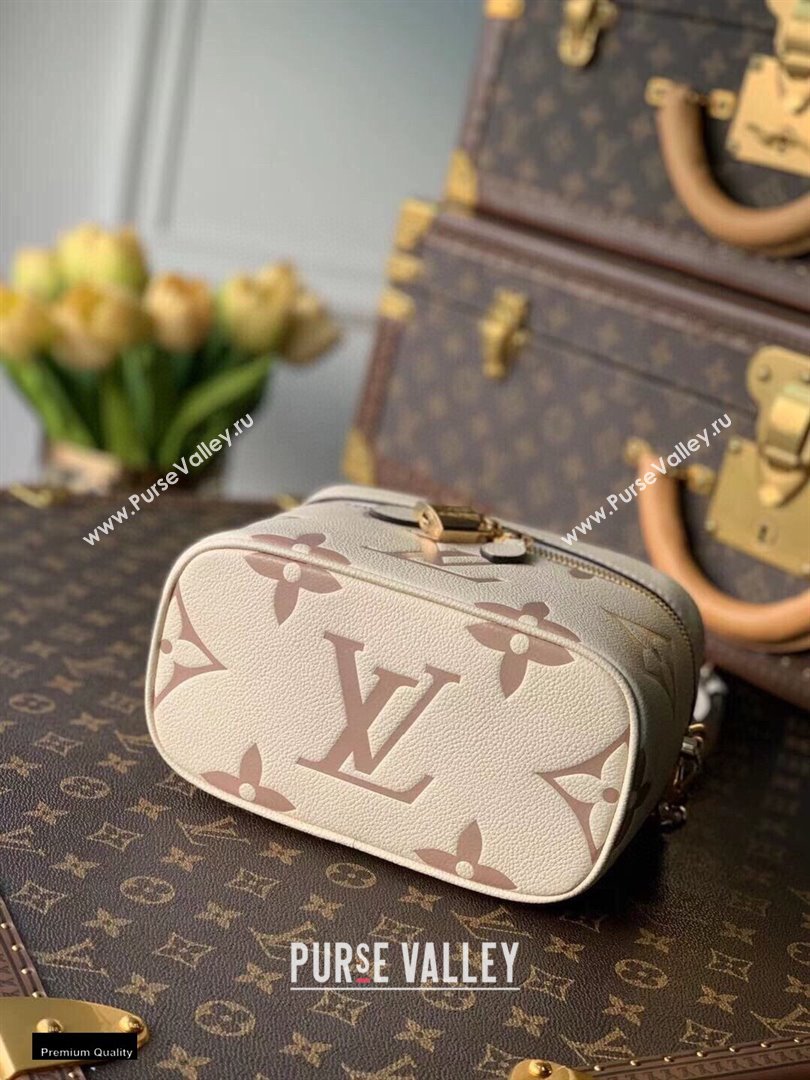 Louis Vuitton Monogram Nice Vanity PM Bag M45599 Cream/Bois de Rose Pink 2021 (kiki-21020125)