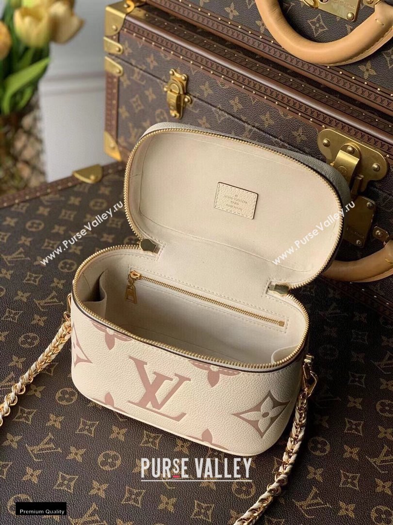 Louis Vuitton Monogram Nice Vanity PM Bag M45599 Cream/Bois de Rose Pink 2021 (kiki-21020125)