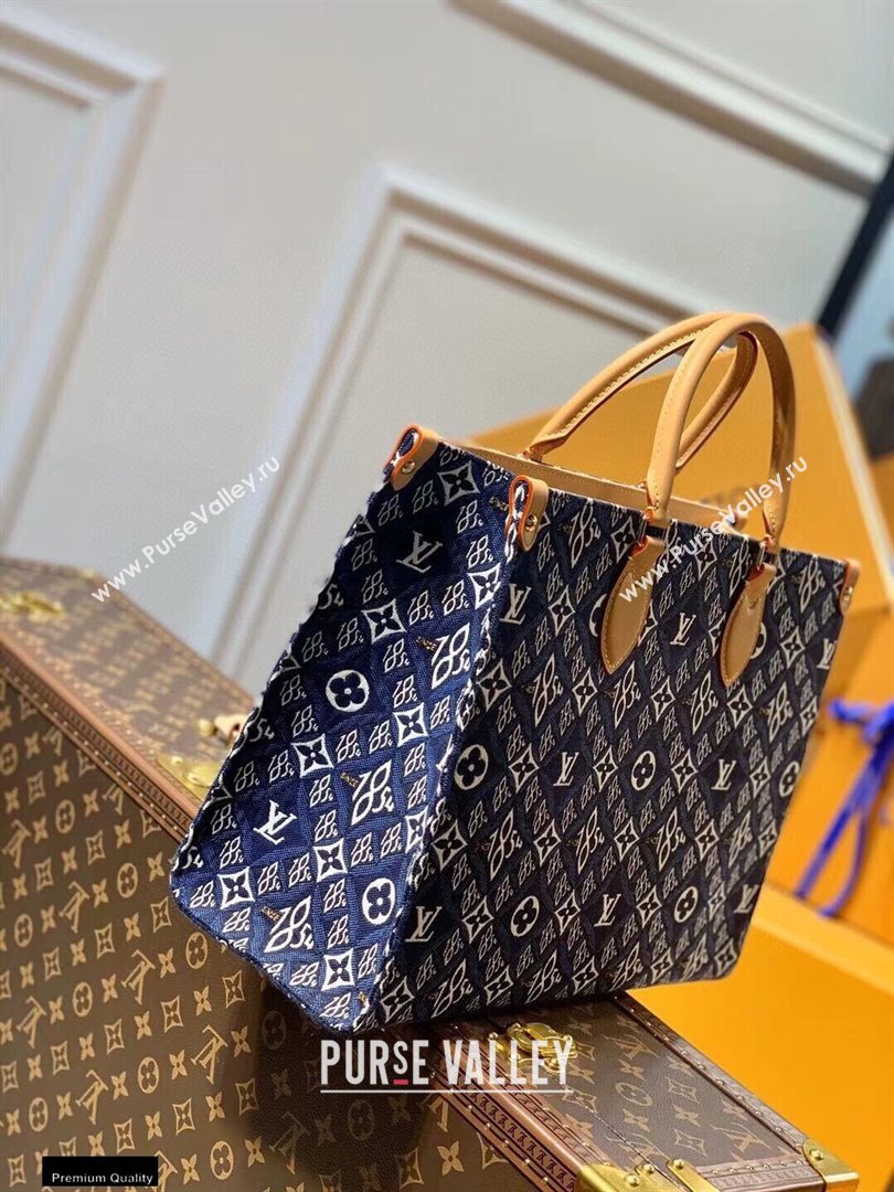 Louis Vuitton Since 1854 OnTheGo MM Tote Bag M57396 Blue 2021 (kiki-21020220)