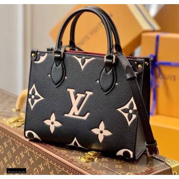 Louis Vuitton Bicolor Onthego PM Bag Monogram Empreinte Leather M45659 Black 2021 (kiki-21020118)
