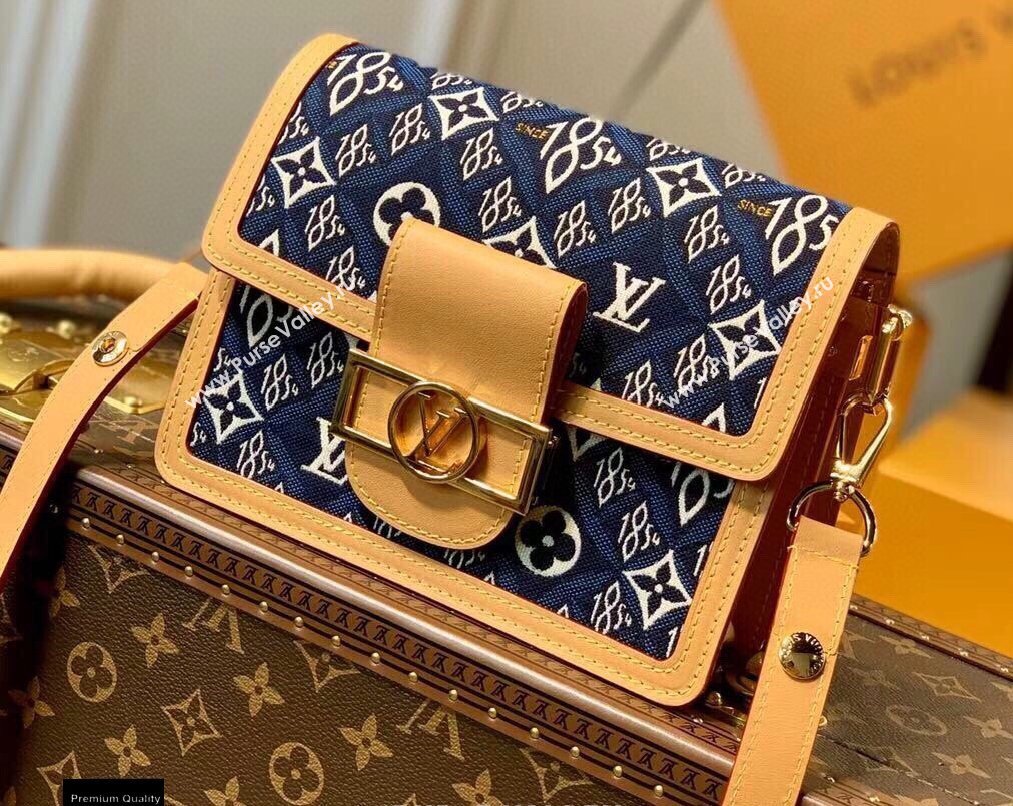 Louis Vuitton Since 1854 Dauphine Mini Bag M57394 Blue 2021 (kiki-21020219)
