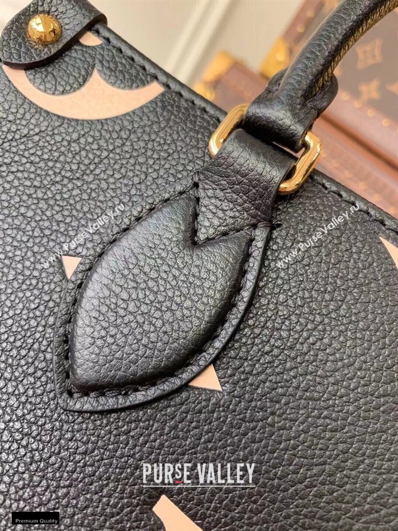 Louis Vuitton Bicolor Onthego PM Bag Monogram Empreinte Leather M45659 Black 2021 (kiki-21020118)