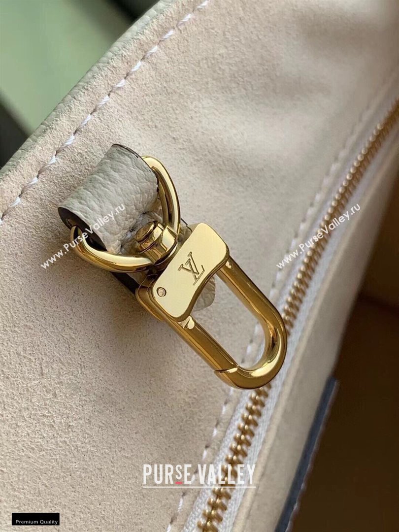 Louis Vuitton Bicolor Onthego PM Bag Monogram Empreinte Leather M45654 Cream/Bois de Rose Pink 2021 (kiki-21020119)